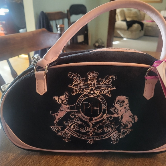 PARIS HILTON Black and Pink Women's Bag - Picture 2 of 7